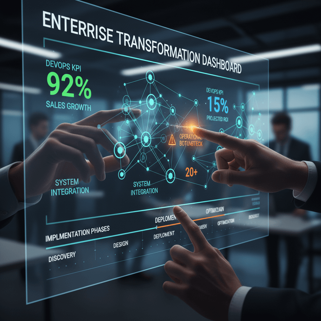 Digital analytics dashboard displaying integration and performance metrics